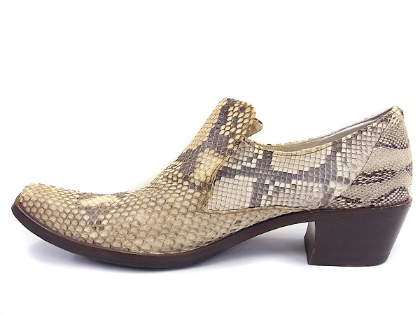 実際に弊社で買取させて頂いたアルフレッドバニスター パイソン/レザーシューズ 革 43の画像 3枚目