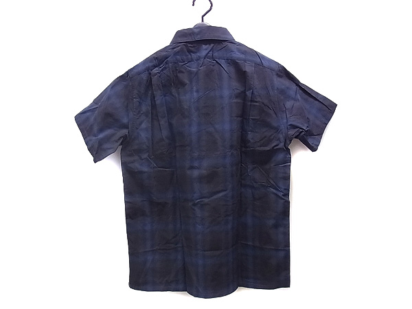 実際に弊社で買取させて頂いた【未使用】バウンティーハンター チェック半袖シャツ 黒青/Lの画像 1枚目