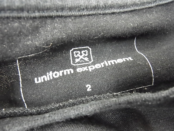 実際に弊社で買取させて頂いたユニフォームエクスペリメント FORK DEVILS/半袖Tシャツ 黒/2の画像 2枚目