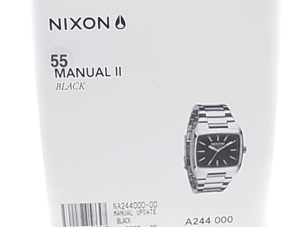 NIXON/ニクソン MANUAL II/マニュアル ブラック 腕時計A244-000の買取