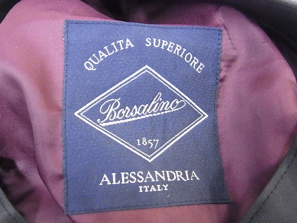 実際に弊社で買取させて頂いたBorsalino/ボルサリーノ ハンチングキャップ グレー/M/56.5の画像 4枚目