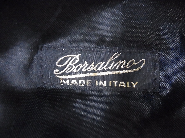 実際に弊社で買取させて頂いたBorsalino/ボルサリーノ オーストリッチ　レザーハンチング/Mの画像 3枚目