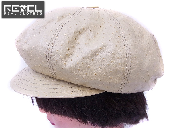 実際に弊社で買取させて頂いたBorsalino/ボルサリーノ オーストリッチ　レザーハンチング/M
