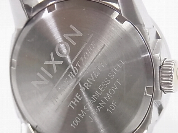 実際に弊社で買取させて頂いたNIXON/ニクソン THE PRIVATE/プライベートSS 腕時計 A276-100の画像 5枚目