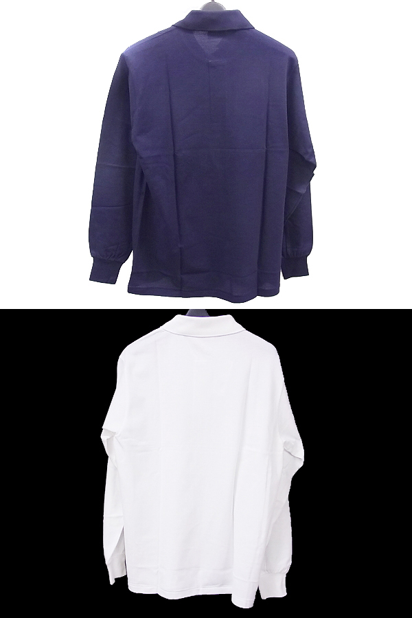 実際に弊社で買取させて頂いた【未使用】LACOSTE/ラコステ 長袖ポロシャツ 白/紺 2点セットの画像 1枚目