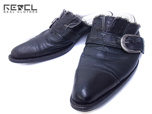 実際に弊社で買取させて頂いたalfredoBANNISTER/アルフレッドバニスター サンダル ブラック41