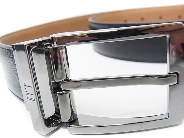 実際に弊社で買取させて頂いたdunhill/ダンヒル リバーシブル プレーンベルト HPC760A42の画像 1枚目