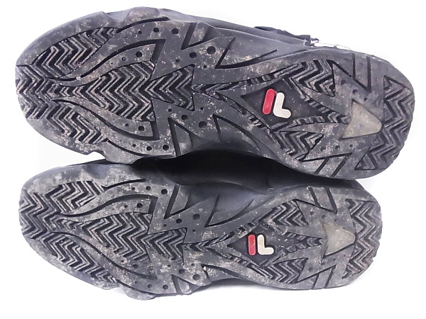 実際に弊社で買取させて頂いたFILA/フィラ バスケットシューズ スエード HI ブラック/9の画像 4枚目