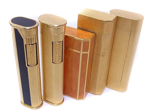 実際に弊社で買取させて頂いたダンヒル/カルティエ ガスライター ゴールド/他 計10点セットの画像 8枚目