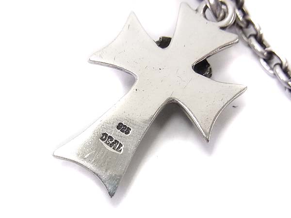 実際に弊社で買取させて頂いたディールデザイン 3set クロス&スカル シルバーネックレスの画像 4枚目