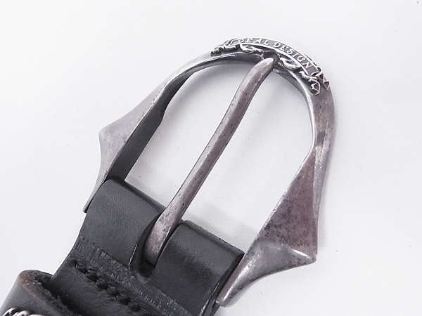 実際に弊社で買取させて頂いたDEAL DESIGN/ディールデザイン レザーベルト シルバーバックルの画像 3枚目