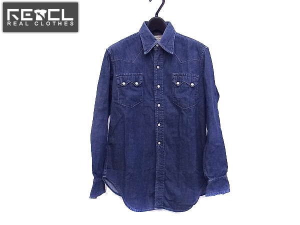 実際に弊社で買取させて頂いたDenime/ドゥニーム デニム長袖シャツ インディゴ 胸ポケット