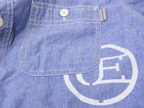 実際に弊社で買取させて頂いたuniform experiment×carhartt シャンブレーシャツ 13SS/3の画像 5枚目