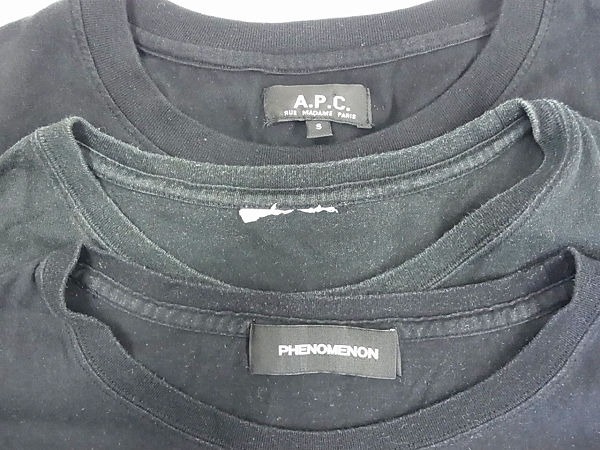 実際に弊社で買取させて頂いたファクトタム、フェノメノン、A.P.C. 半袖Tシャツ 5点セットの画像 2枚目