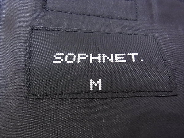 実際に弊社で買取させて頂いたSOPHNET/ソフネット シングルテーラードジャケット ブラック/Mの画像 2枚目