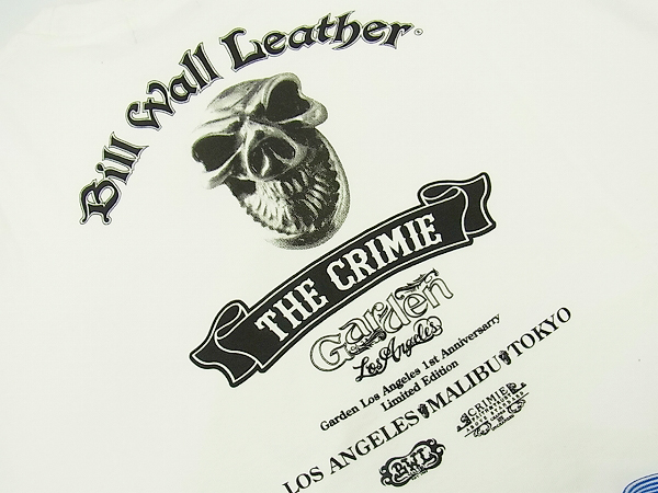 実際に弊社で買取させて頂いたBWL×CRIMIE/クライミー コラボ 半袖Tシャツ ロゴ付き スカル/Sの画像 7枚目