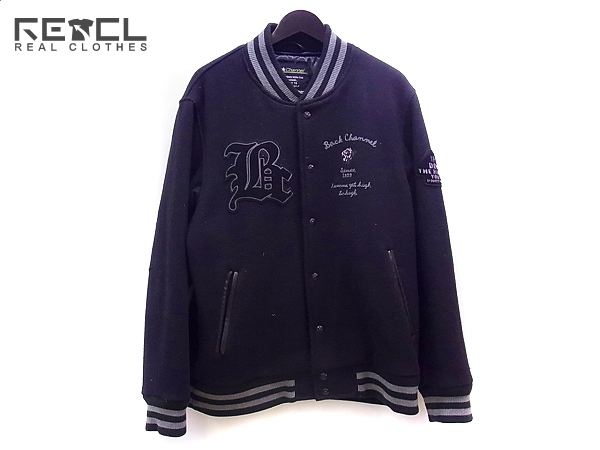 実際に弊社で買取させて頂いたバックチャンネル BCロゴワッペン/チェーン刺繍 スタジャン XL