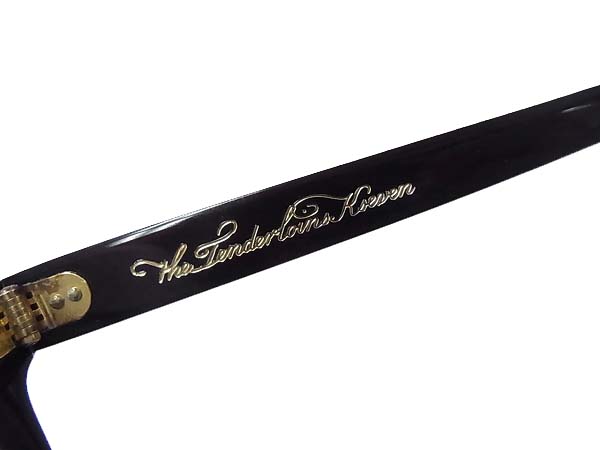 実際に弊社で買取させて頂いた白山眼鏡店×テンダーロイン T-JERRY めがねフレーム 黒金の画像 1枚目