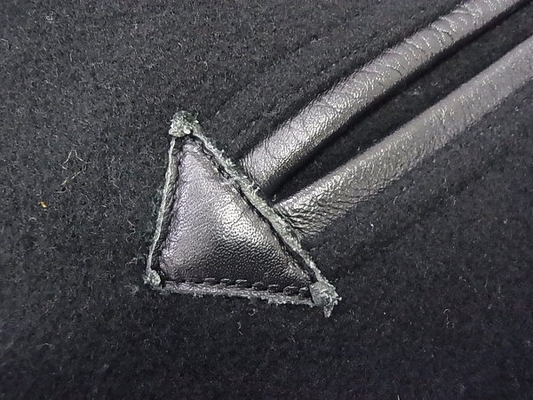 実際に弊社で買取させて頂いたHideandseek/ハイド&シーク ウールPコート/ショート丈 黒 Sの画像 4枚目