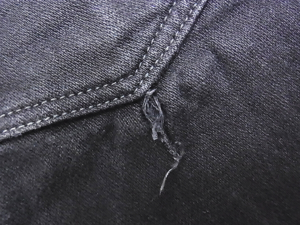 実際に弊社で買取させて頂いたLGB/ルグランブルー ブラックデニム ジップ/レースアップ 31の画像 7枚目