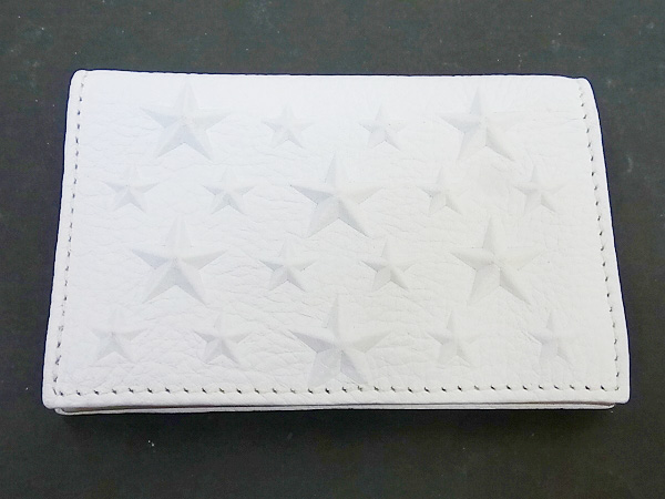 実際に弊社で買取させて頂いたJIMMY CHOO/ジミーチュウ 名刺入れ カードケーススタースタッズの画像 1枚目
