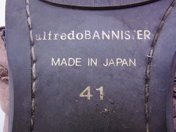 実際に弊社で買取させて頂いたアルフレッドバニスター サンダルミュール ベージュブラウン/41の画像 8枚目