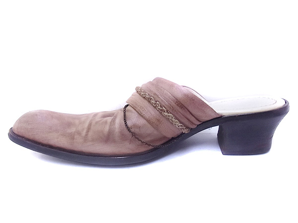 実際に弊社で買取させて頂いたアルフレッドバニスター サンダルミュール ベージュブラウン/41の画像 3枚目