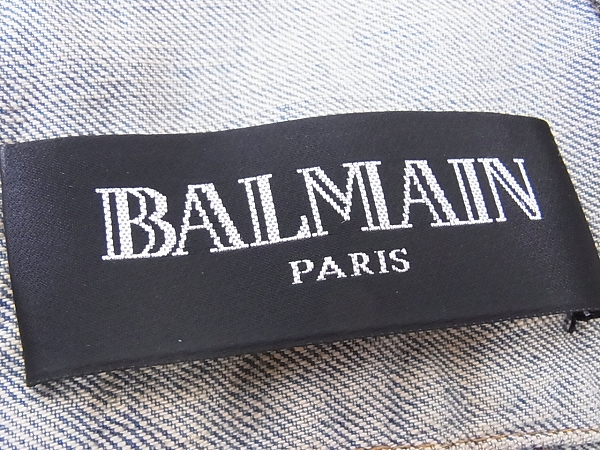 実際に弊社で買取させて頂いたBALMAIN/バルマン デニムジャケット/Gジャン 12SS/T261 B800/Sの画像 2枚目