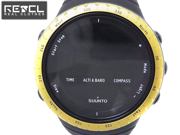 実際に弊社で買取させて頂いたSUUNTO/スント コアブラック イエロー クロノグラフ/S01331501J