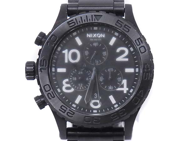 実際に弊社で買取させて頂いたNIXON/ニクソン THE 42-20 Chrono SS クロノグラフ A037-001/黒の画像 2枚目