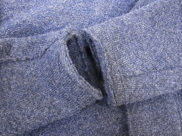 実際に弊社で買取させて頂いたバックボーン ロングJK WOOL SLIVER KNIT HOODED COAT 15FW/XLの画像 5枚目