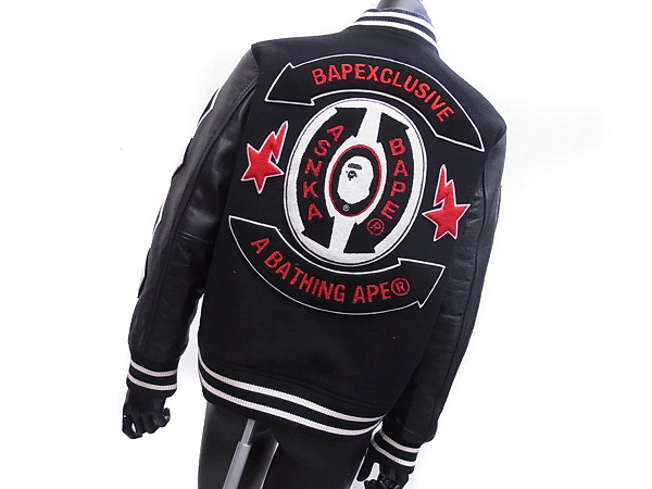 A BATHING APE Bワッペンスタジャン Lsize 青山限定