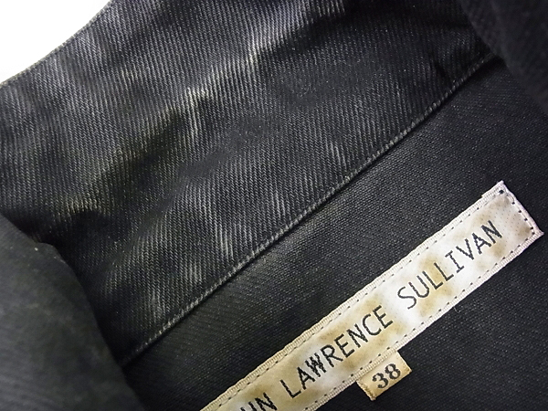 実際に弊社で買取させて頂いたジョン ローレンス サリバン デニムジャケット ブラック/38の画像 6枚目
