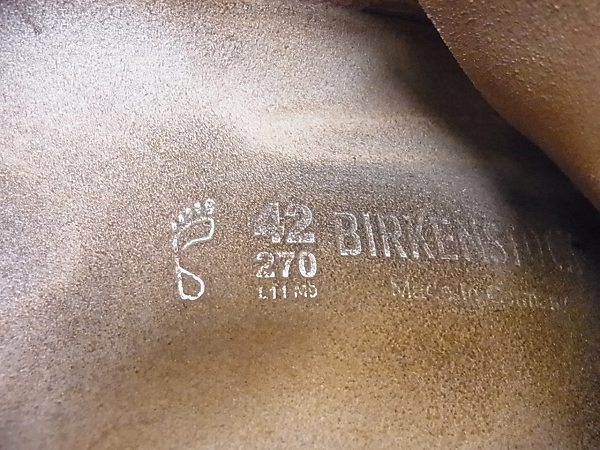 実際に弊社で買取させて頂いたビルケンシュトック モンタナ レザー シューズ 099893/42の画像 6枚目