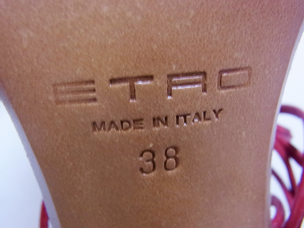 実際に弊社で買取させて頂いたETRO/エトロ ヒール レディース パープル シルバー/2点セットの画像 6枚目