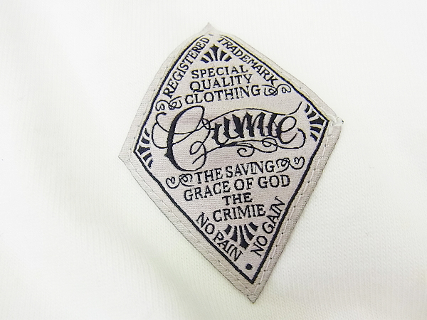 実際に弊社で買取させて頂いたBWL×CRIMIE/クライミー コラボ 半袖Tシャツ ロゴ付き スカル/Sの画像 4枚目