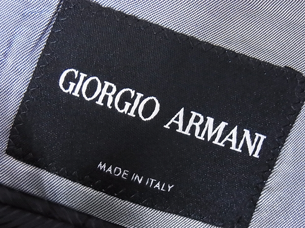 実際に弊社で買取させて頂いたGIORGIO ARMANI/アルマーニ ウール混2Bテーラードジャケット/46の画像 2枚目