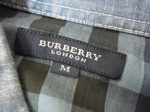 実際に弊社で買取させて頂いたBURBERRY LONDON//バーバリーロンドン 七分袖デニムシャツ Mの画像 2枚目
