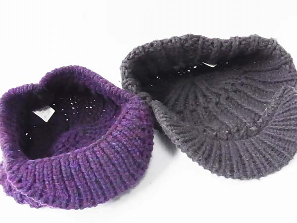 実際に弊社で買取させて頂いたCA4LA/カシラ つば付きニットキャップ/ニット帽子 計2点セットの画像 3枚目