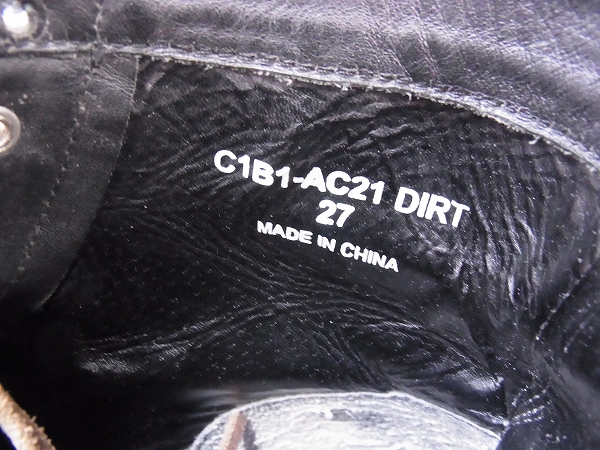 実際に弊社で買取させて頂いたCRIMIE/クライミー DIRT ワークブーツ 黒/C1B1-AC21/27.0の画像 5枚目
