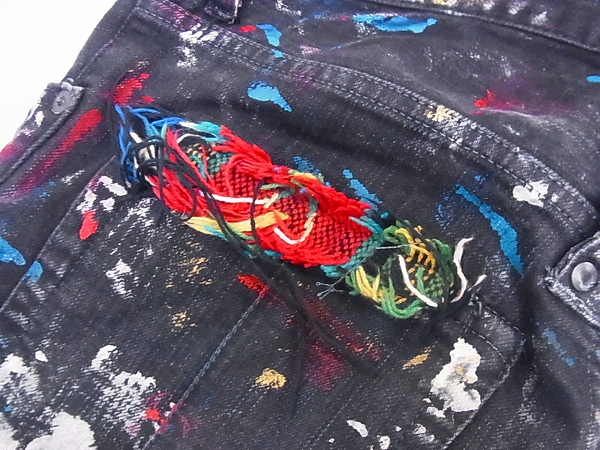 実際に弊社で買取させて頂いたL.G.B./ルグランブルー ペンキ加工デニムパンツ 31の画像 8枚目