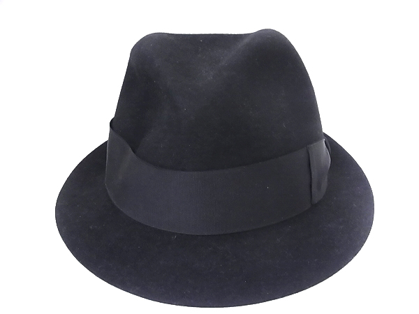 実際に弊社で買取させて頂いたボルサリーノ×ジュンヤワタナベ 迷彩 メルトンハット 7-1/2の画像 1枚目