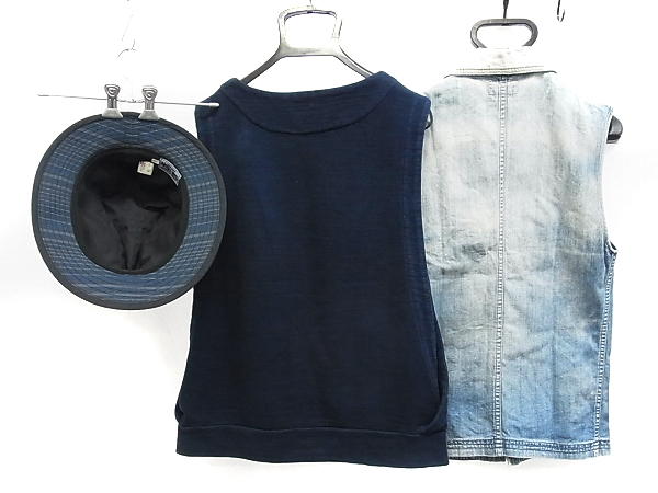 実際に弊社で買取させて頂いたBLUE BLUE/ブルーブルー ARIGATO ベスト ハット3点セットの画像 1枚目