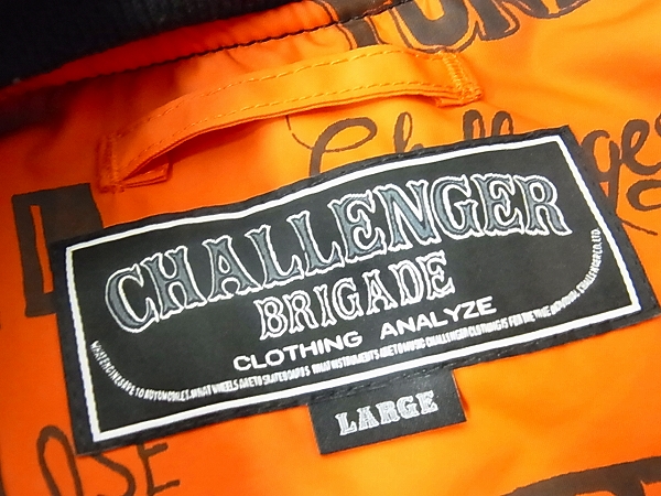 実際に弊社で買取させて頂いたCHALLENGER/チャレンジャー 15AW MA-1 フライトジャケット/Lの画像 2枚目