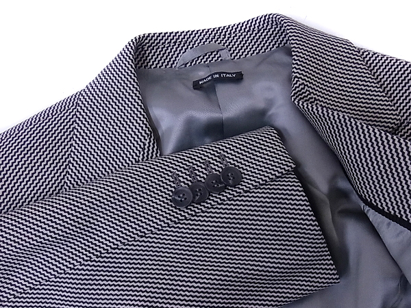 実際に弊社で買取させて頂いたGIORGIO ARMANI/アルマーニ ウール混2Bテーラードジャケット/46の画像 5枚目