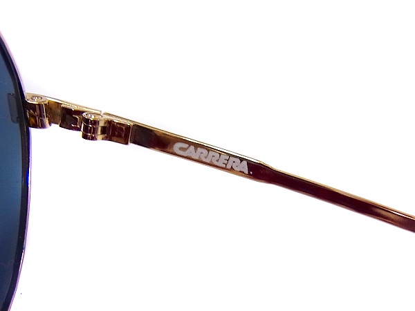 実際に弊社で買取させて頂いたCARRERA/カレラ サングラス ティアドロップ型 ゴールドフレームの画像 7枚目