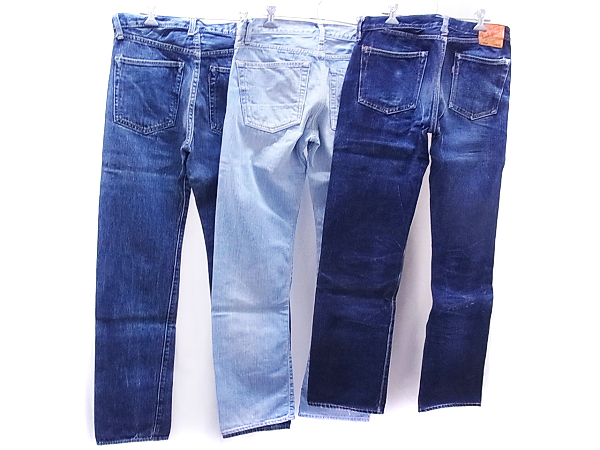 実際に弊社で買取させて頂いたDENIME/ドゥニーム 714他 ストレートデニムパンツ 3点セットの画像 1枚目