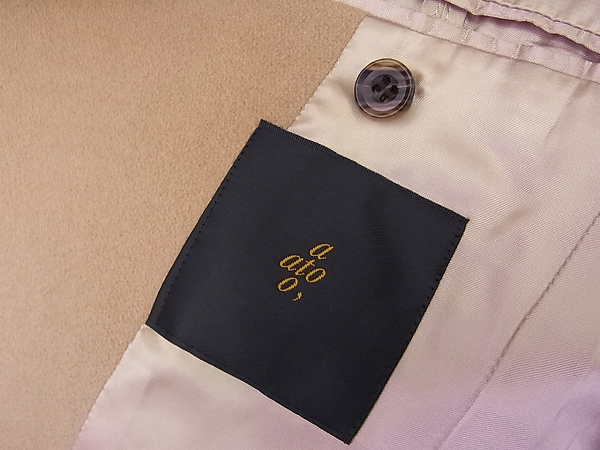 実際に弊社で買取させて頂いたato/アトウ ダブルチェスターコート ウール キャラメル/46の画像 2枚目