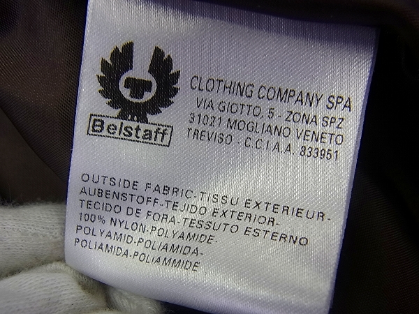 実際に弊社で買取させて頂いたBELSTAFF/ベルスタッフ BLOUSON ダウンジャケット/グレー/Mの画像 4枚目