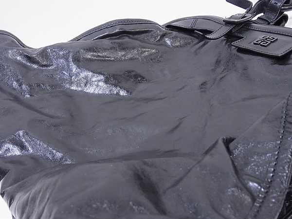 実際に弊社で買取させて頂いたGIVENCHY/ジバンシイ 2WAYレザーボストン/ショルダーバッグ 黒の画像 8枚目